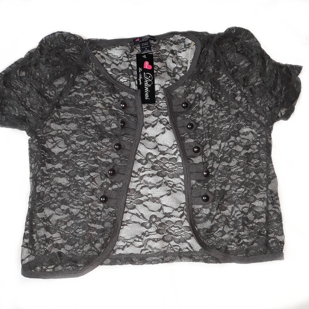 See Through Floral Cardigan